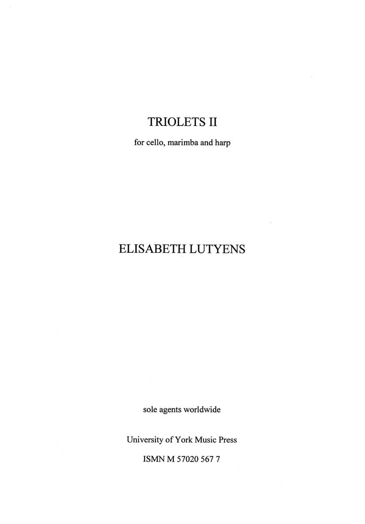Triolet II Op.160
